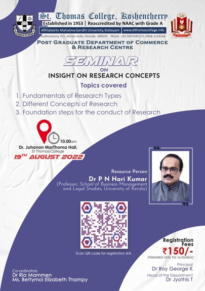 Seminar on Research Concepts